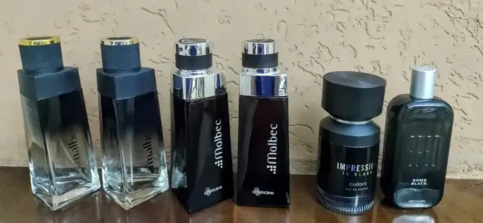 Kit C/ 6 Vidros De Perfume Vazios Para Coleção