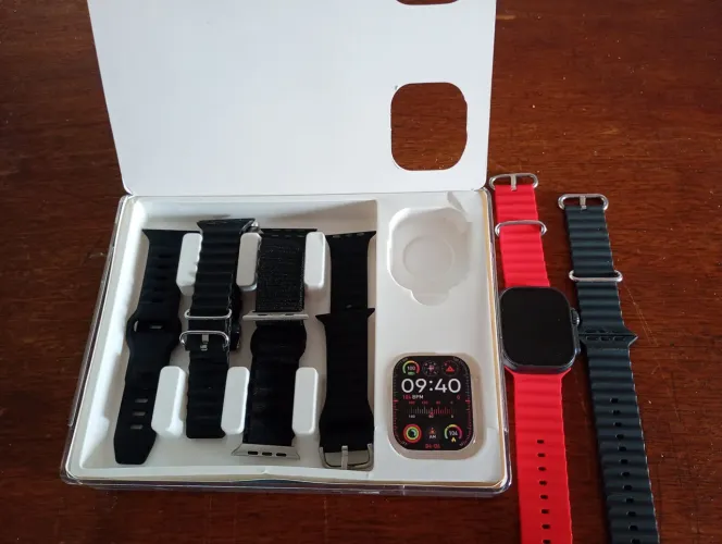 Smartwatch Ultra 3 AI - YouTube, Play Store e outros recursos