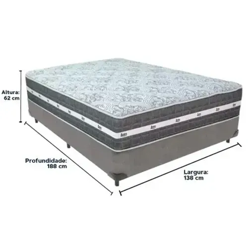 Cama Box Casal Molas Pocket