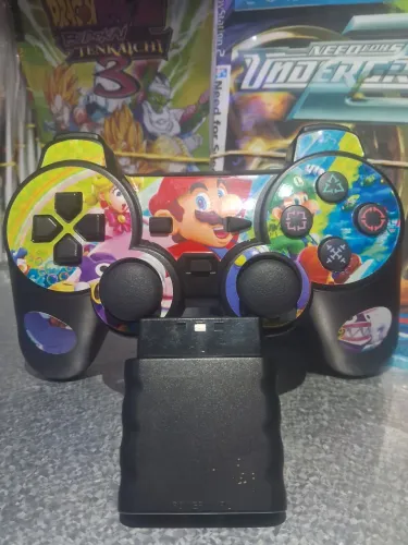 CONTROLE SEM FIO PS2 USADO 