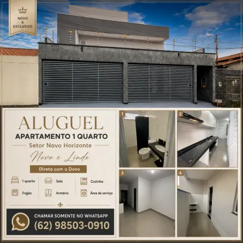 Apartamento 1 Quarto Goiania Novo horizonte Nova e Bonita pra 2 pessoas Bairro Setor Regia