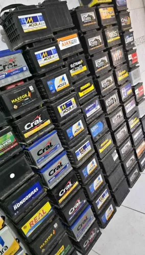 Bateria nova e usada 