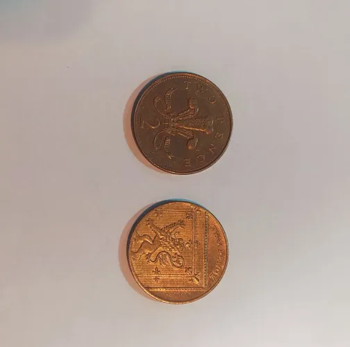 2 Moedas do Reino Unido