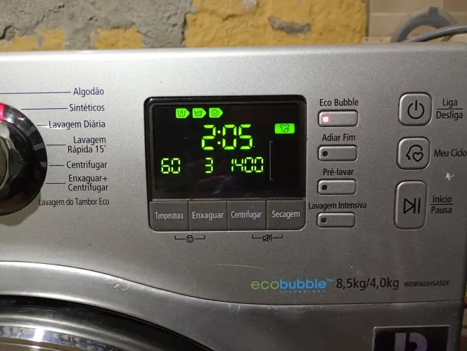 Lava e seca Samsung 8.5kg higienizada Suzano