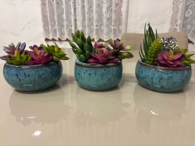 Trio cachepô decoração