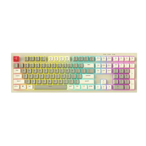 Teclado Gamer USB-C Membrana RGB