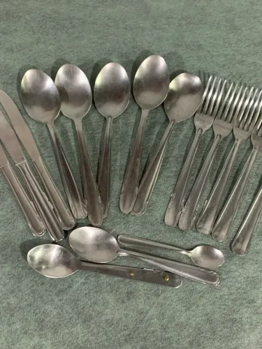 Kit de Talheres Inox 18 Peças Usados para Cozinha