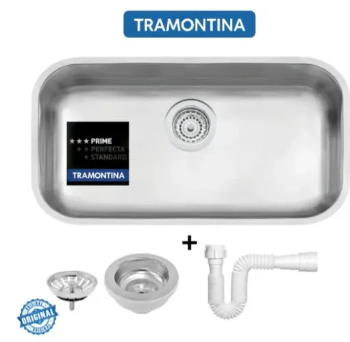 Cuba Tramontina Inox 56X34X17 Prime Cozinha Pia Acetinada N2