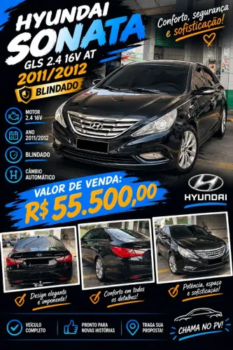 Hyundai Sonata 2.4 16V 182cv 4P Aut. 2012