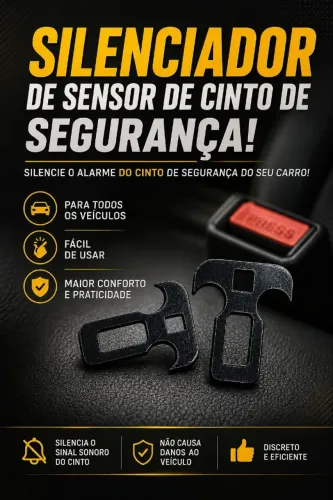 KIT 2 FIVELA CLIP ANTI SENSOR DE CINTO DE SEGURANÇA