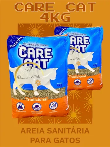 Areia Higiênica Care Cat Tradicional 4Kg?