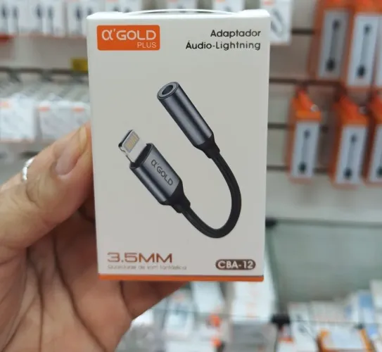 Adaptador P2 fone de ouvido para iPhone