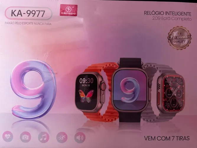 smartwatch série 9 49mm com 7 pulseiras kapbom ka 9977