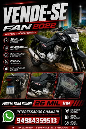 FAN 160 PRETA!!!