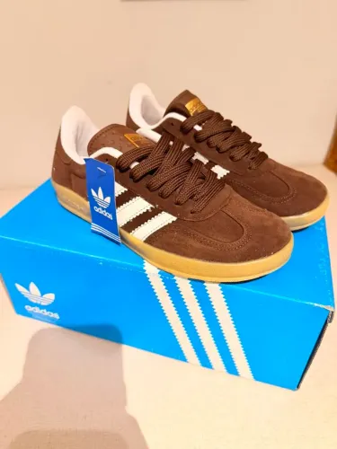 tênis adidas gazelle marrom 37