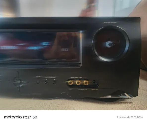 Receiver Denon AVR-1611, com avarias/defeitos