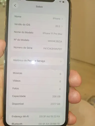 iPhone 11 pro Max com 512 de memória