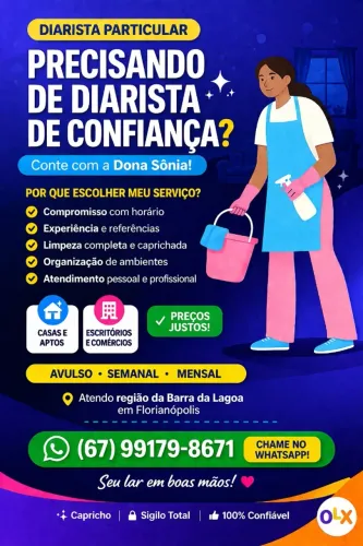 Diarista a mais de 25 anos