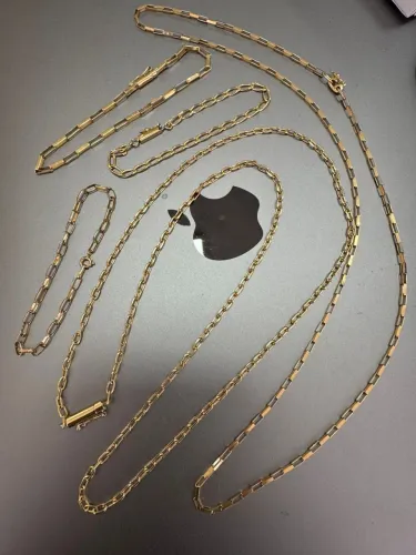 Correntes e Pulseiras de ouro 18k procedência garantia eterna