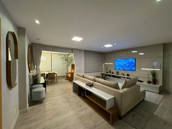APARTAMENTO MOBILIADO NO JARDIM GOIÁS|| ANDAR ALTO