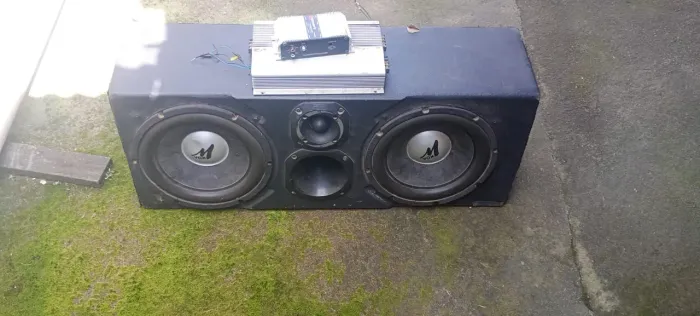 Caixa De Som Automotivo Completa (2 de 12" + Cornetas + Módulo)