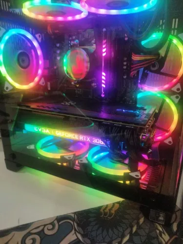 Rtx evga 3080 RGB ftw3 10 giga roda tudo