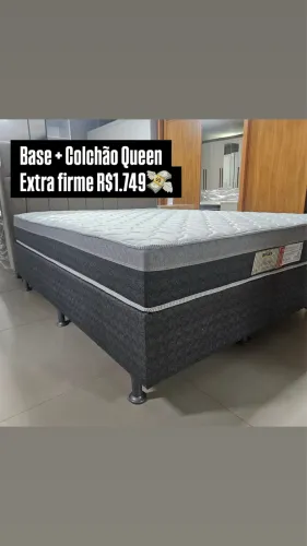 Base e colchão Queen