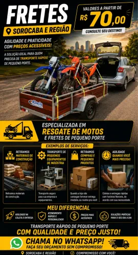 Transportes de Pequeno Porte Frete e Retiradas 