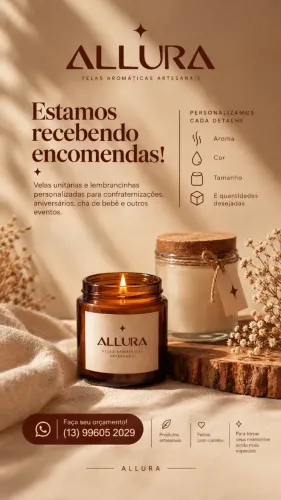 Velas Personalizadas para Eventos e Lembrancinhas