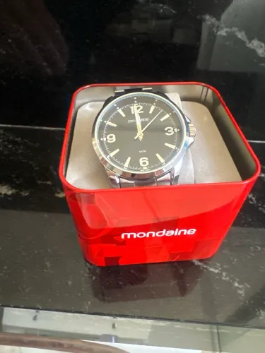 Relogio Mondaine Masculino  Prateado - Prata