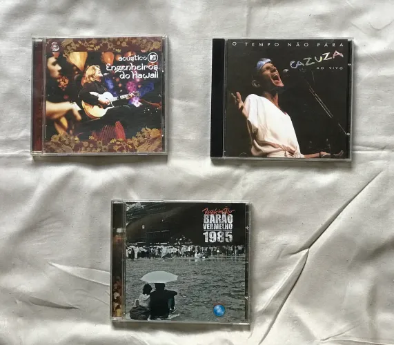 CDs de Rock Nacional - Cazuza, Engenheiros do Hawaii e Barão Vermelho