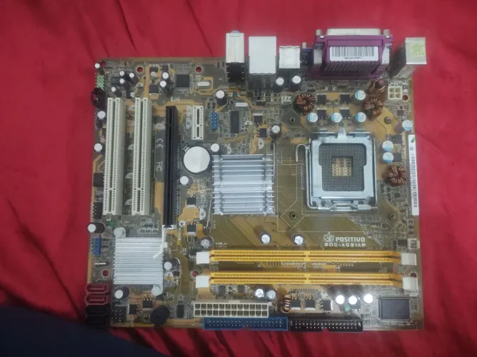 Kit placa mãe lga 775 positivo pos-ag31ap+processador Pentium e5500+cooler
