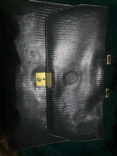 Bolsa de couro médico vintage couro legítimo