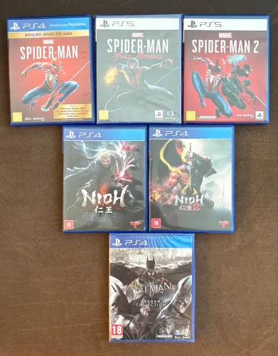 Batman / Spider-Man / Nioh para PS4 e PS5 a partir de R$ 100,00 cada