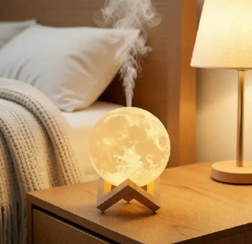 Luminária Umidificadora lua Entregamos