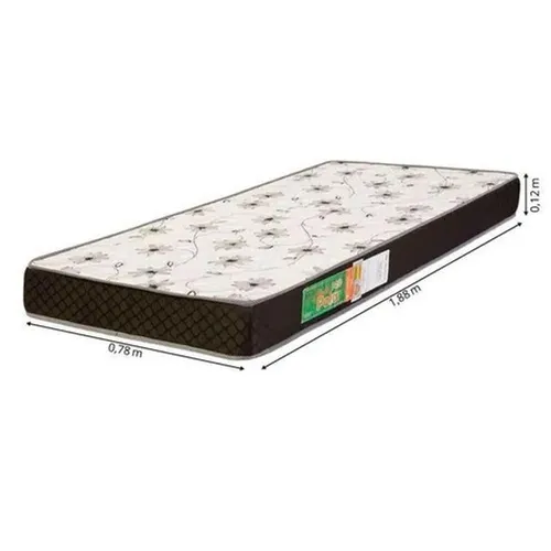 Colchão D-20 Solteiro 0,78x1,88 Brasiliaflex 12cm *novo embalado