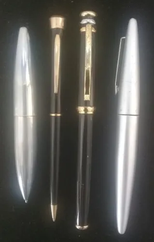 Canetas de luxo, 04 peças sem a carga/tinta.185, reais!