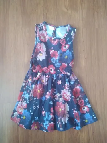 vestido infantil carinhoso floral<br>- entrego 