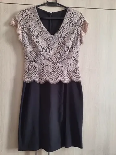 Vestido preto com blusa P