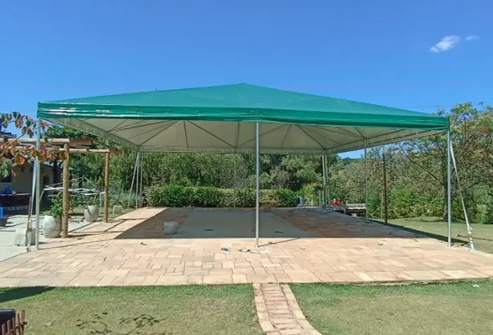 Tenda Tubular 12x8 Galvanizada!