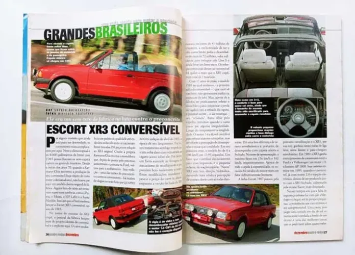 Revista Quatro Rodas - Escort XR3 Conversível MK3