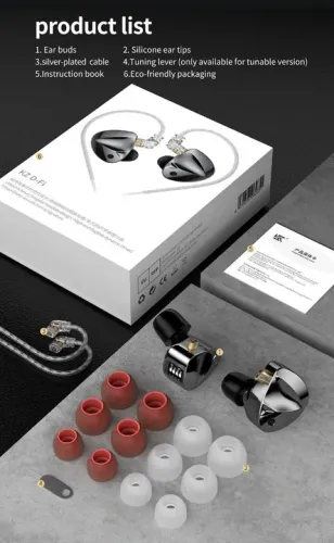 Fone de ouvido KZ D-fi Tuning top