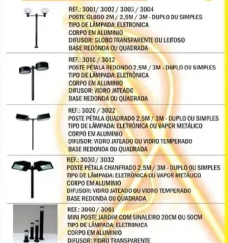 Postes de jardim 