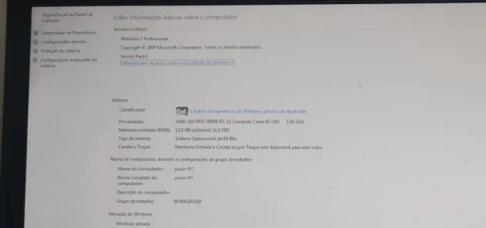 Computador dell completo, monitor Full HD da hp