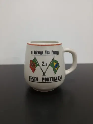 Caneca Porcelana - 2a Festa Portuguesa Ipiranga Anos 1970