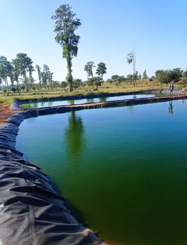 Pead Geomembrana Lona Preta 1300 micras Paisagismo, Decoração, Lagos, Coberturas 5x5
