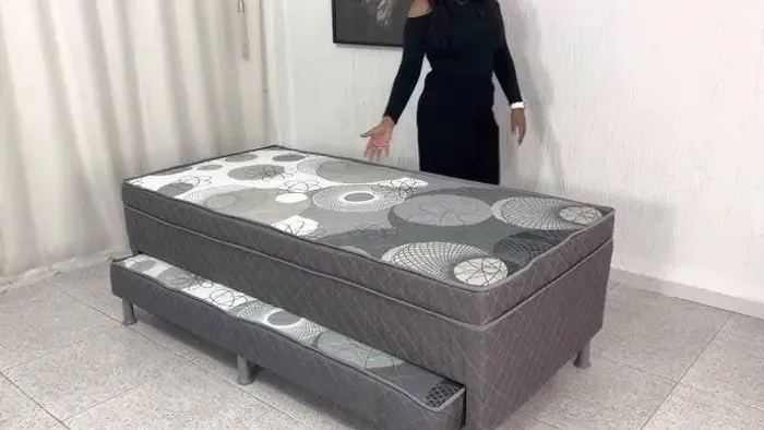 Cama box solteiro com auxiliar DAKAR - ENTREGA HOJE !!!