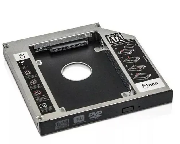 Adaptador Caddy 12,7mm para HD ou SSD 2,5" SATA KP-HD009 - Knup Loja Coimbra Computadores