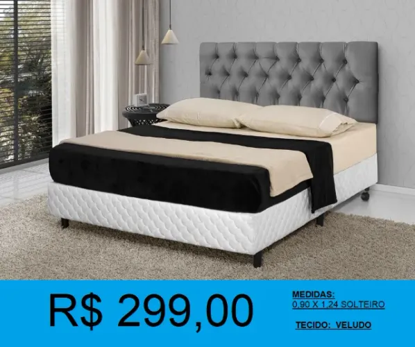 Cabeceiras estofadas varios modelos - Solteiro