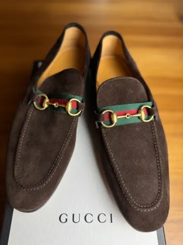 Sapato Mocassim Gucci Marrom 40/41 Italiano